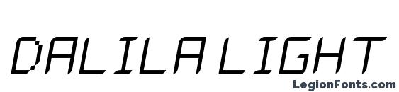 Dalila light oblique Font