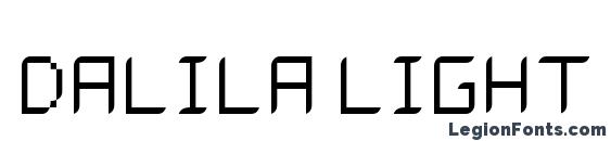 Dalila light font, free Dalila light font, preview Dalila light font