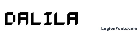 шрифт Dalila, бесплатный шрифт Dalila, предварительный просмотр шрифта Dalila