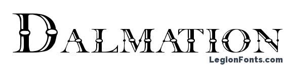 Dalmation font, free Dalmation font, preview Dalmation font