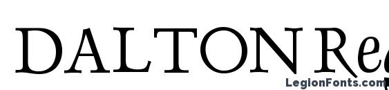 DALTON Regular font, free DALTON Regular font, preview DALTON Regular font