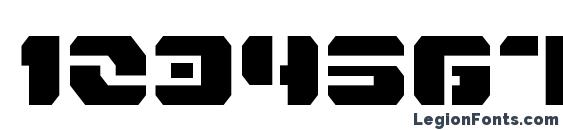 Dan Stargate Condensed Font, Number Fonts