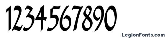 Dancer Regular Font, Number Fonts