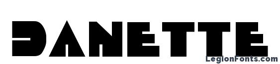 шрифт DANETTE Regular, бесплатный шрифт DANETTE Regular, предварительный просмотр шрифта DANETTE Regular