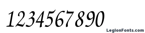 Шрифт DangerousScript27 Regular ttcon, Шрифты для цифр и чисел