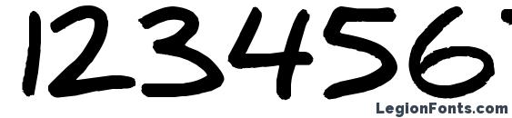 Daniel Black Font, Number Fonts