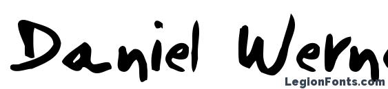 шрифт Daniel Wernecks Handwriting, бесплатный шрифт Daniel Wernecks Handwriting, предварительный просмотр шрифта Daniel Wernecks Handwriting