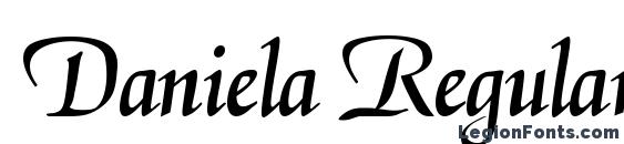 Daniela Regular font, free Daniela Regular font, preview Daniela Regular font