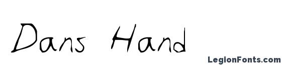 Dans Hand font, free Dans Hand font, preview Dans Hand font