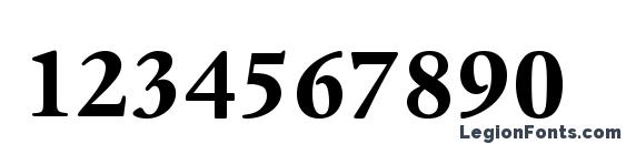 Dante MT Bold Font, Number Fonts
