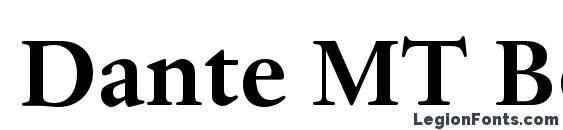 Dante MT Bold Font