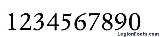 Dante MT Regular Font, Number Fonts