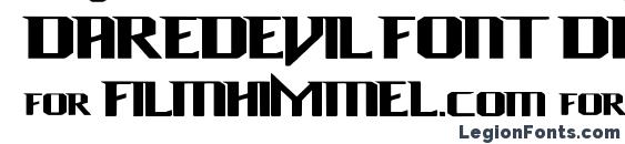 Daredevil Font, Number Fonts