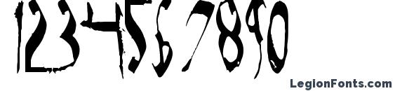 Dark Horse Condensed Font, Number Fonts