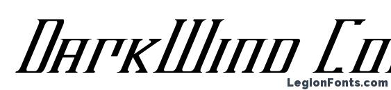 DarkWind Condensed Italic font, free DarkWind Condensed Italic font, preview DarkWind Condensed Italic font