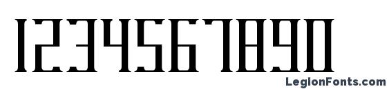 DarkWind Condensed Font, Number Fonts
