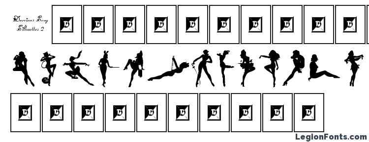 glyphs Darrians Sexy Silhouettes 2 font, сharacters Darrians Sexy Silhouettes 2 font, symbols Darrians Sexy Silhouettes 2 font, character map Darrians Sexy Silhouettes 2 font, preview Darrians Sexy Silhouettes 2 font, abc Darrians Sexy Silhouettes 2 font, Darrians Sexy Silhouettes 2 font