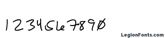 Daryl short Font, Number Fonts