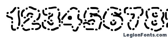 Dash Dot BRK Font, Number Fonts