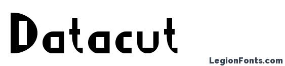 Datacut font, free Datacut font, preview Datacut font