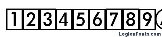 DataSymHDB Normal Font, Number Fonts