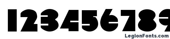 Datcotheque Regular Font, Number Fonts