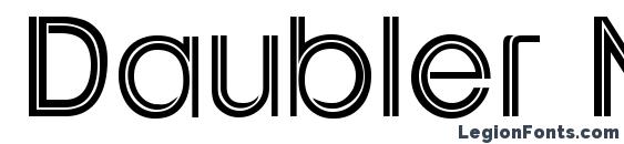 шрифт Daubler Normal, бесплатный шрифт Daubler Normal, предварительный просмотр шрифта Daubler Normal