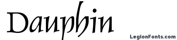 шрифт Dauphin, бесплатный шрифт Dauphin, предварительный просмотр шрифта Dauphin