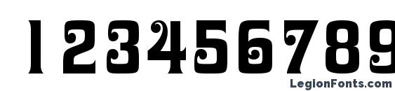 Davida Bold BT Font, Number Fonts