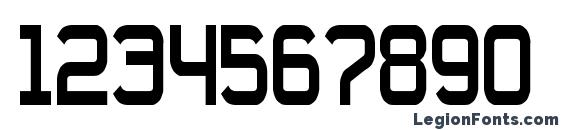 Daville condensed Font, Number Fonts