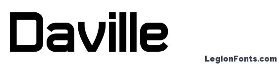 Daville font, free Daville font, preview Daville font
