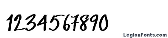 DCWri Bold Font, Number Fonts