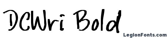 DCWri Bold font, free DCWri Bold font, preview DCWri Bold font