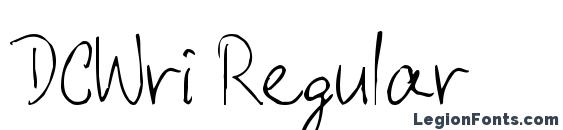 шрифт DCWri Regular, бесплатный шрифт DCWri Regular, предварительный просмотр шрифта DCWri Regular