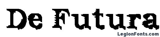 шрифт De Futura, бесплатный шрифт De Futura, предварительный просмотр шрифта De Futura