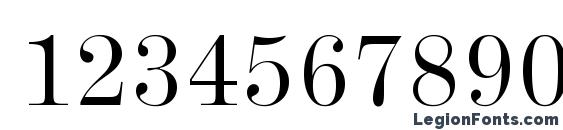 De Vinne BT Font, Number Fonts