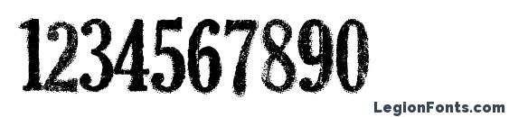 DEAD SECRETARY Font, Number Fonts