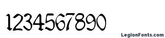 Deadly Breakfast Font, Number Fonts