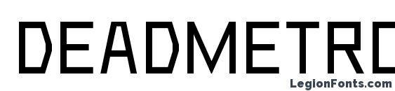 Шрифт Deadmetroc, Типографические шрифты