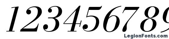 Dearborn Normal Italic Font, Number Fonts