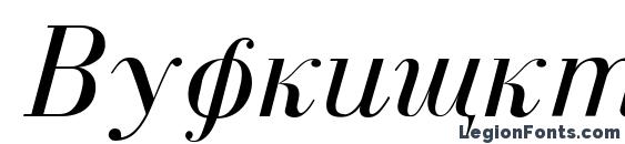 Dearborn Normal Italic Font