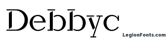 Debbyc font, free Debbyc font, preview Debbyc font