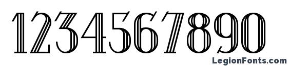 Debonair Inline NF Font, Number Fonts