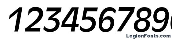 Decade SSi Italic Font, Number Fonts