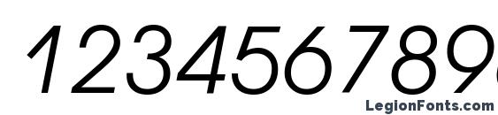 Decker Italic Font, Number Fonts