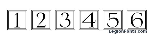 DecoNumbers LH Serlio Font, Number Fonts