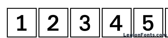 DecoNumbers LH Square Font, Number Fonts