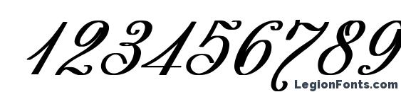 Decor Bold Italic Font, Number Fonts