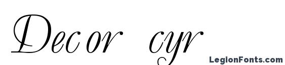 Decor cyr font, free Decor cyr font, preview Decor cyr font