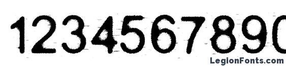 DECOST Font, Number Fonts
